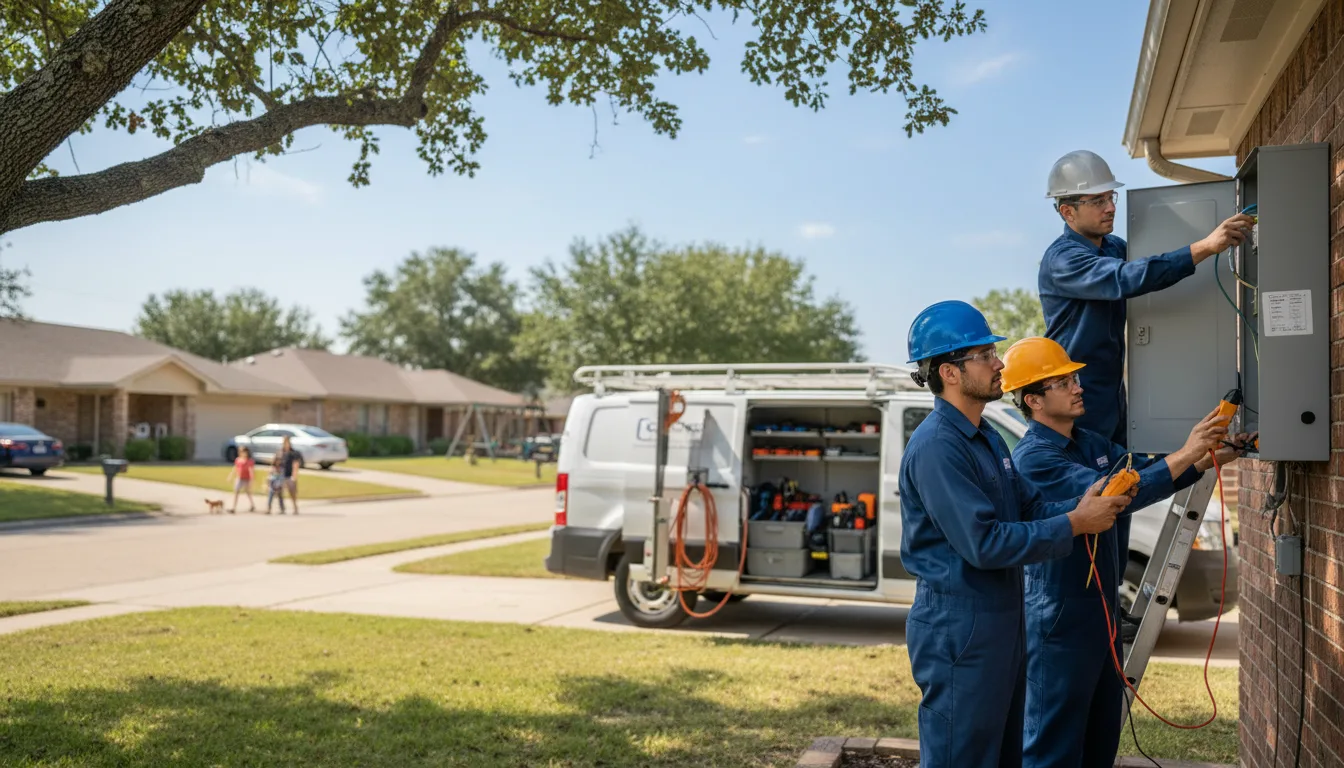 Certified electrician providing emergency electrical services in Saint Charles, IA